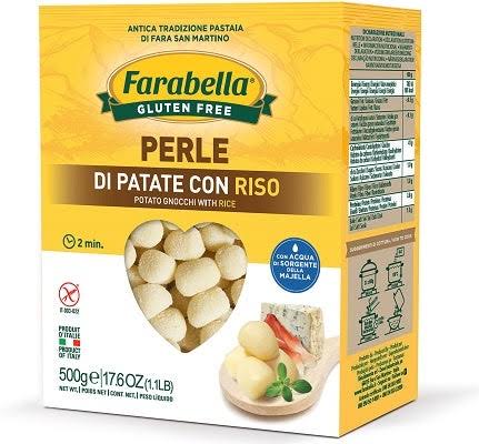 Farabella potato gnocchi (perle) with rice gluten-free