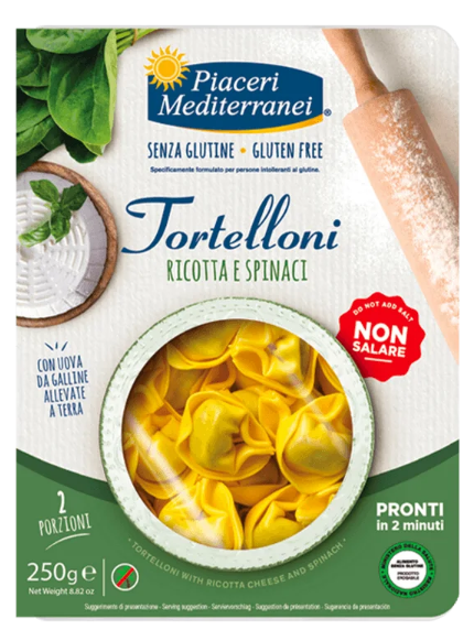 Tortelloni ricotta and spinach gluten-free
