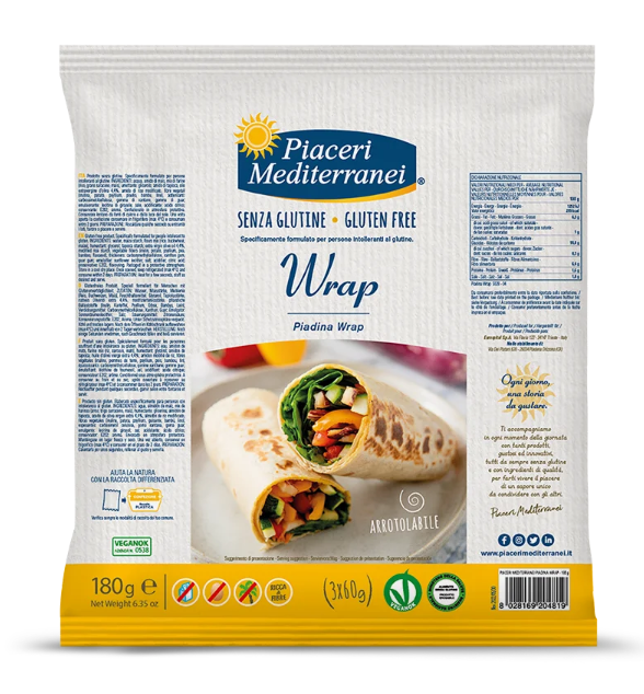 Wrap gluten-free, lactose and egg-free