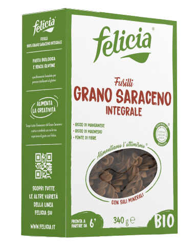 Felicia wholemeal buckwheat fusilli organic guten-fee