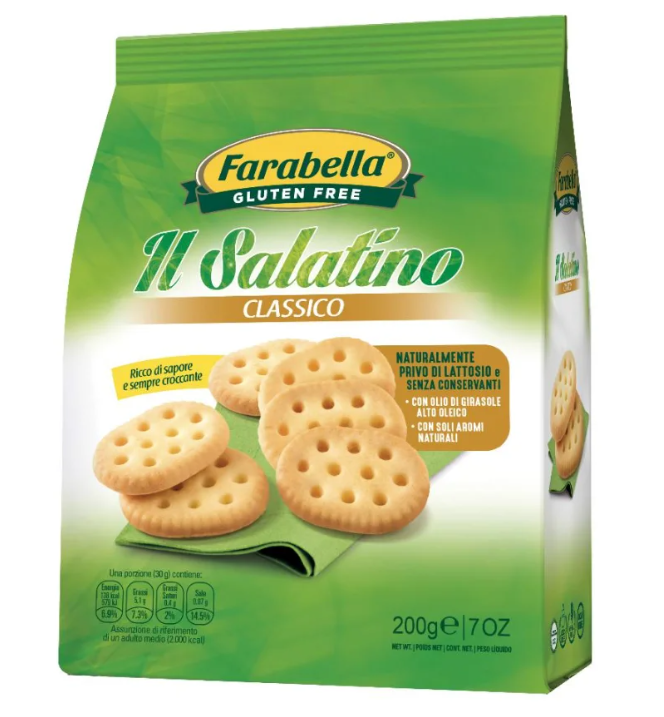 Farabella salted biscuits lactose free, gluten-free