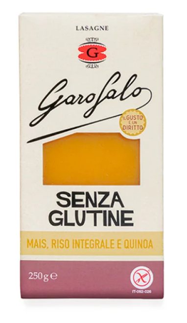 GAROFALO gluten free lasagne from corn, brown rice et quinoa