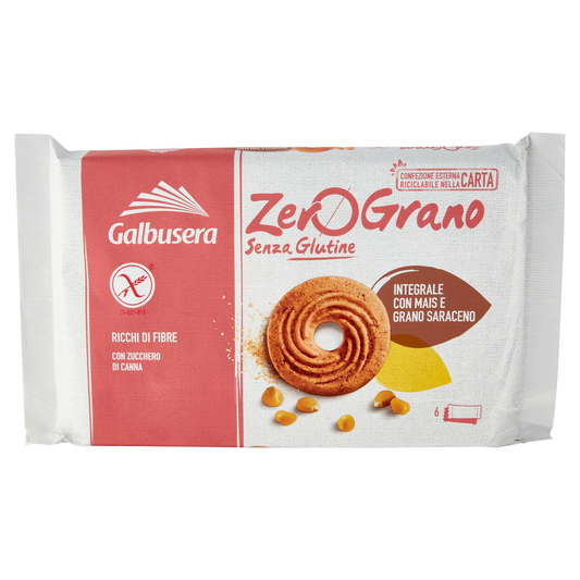 Galbusera wholemeal biscuits with corn and buckwheat gluten-free