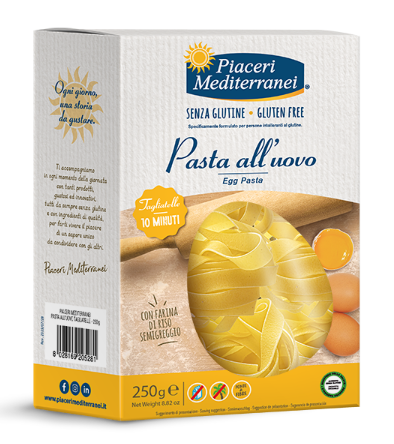 Egg tagliatelle gluten-free and lactose-free
