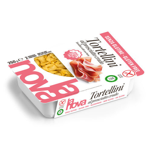 La Nova tortellini with prosciutto (raw ham) gluten-free, lactose-free