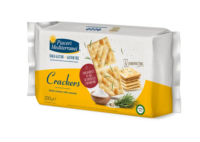 Crackers salted with rosemary gluten free