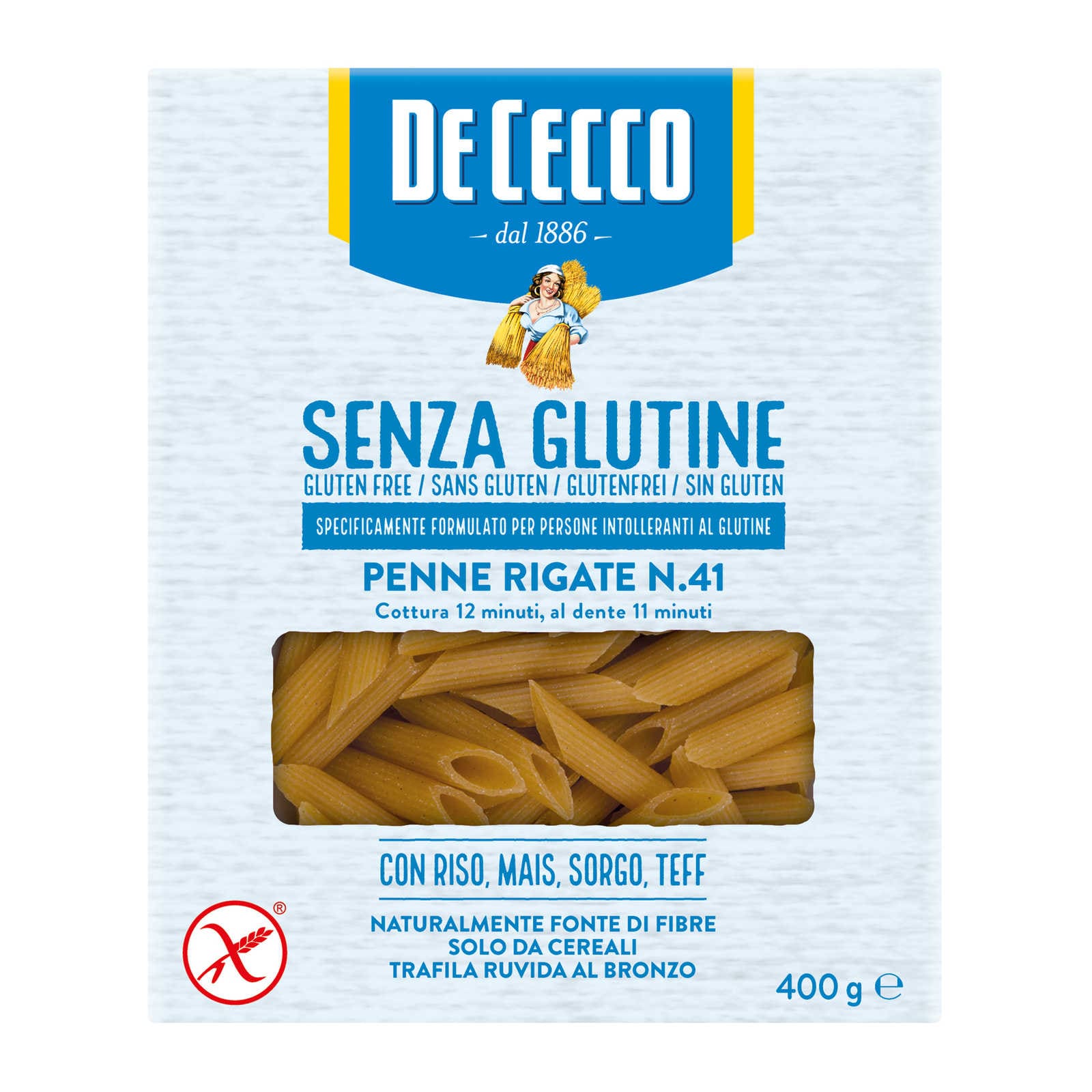 De Cecco penne rigate № 41 gluten free - HEALTHY LIVING SARLS www.luxembourgglutenfree.com