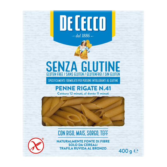 De Cecco penne rigate № 41 gluten free - HEALTHY LIVING SARLS www.luxembourgglutenfree.com