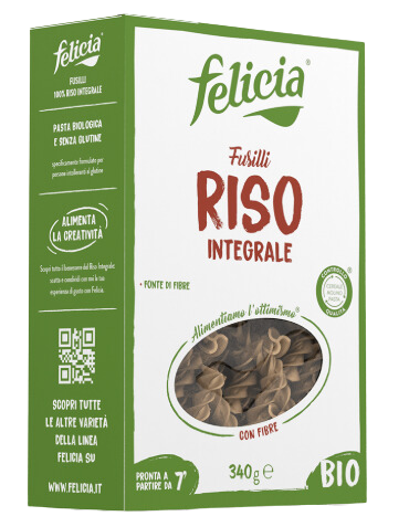 Felicia brown rice fusilli organic guten-fee