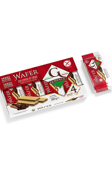 Guidolce gluten-free wafers filled with chocolate cream