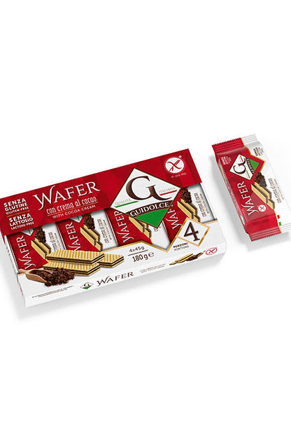 Guidolce gluten-free wafers filled with chocolate cream
