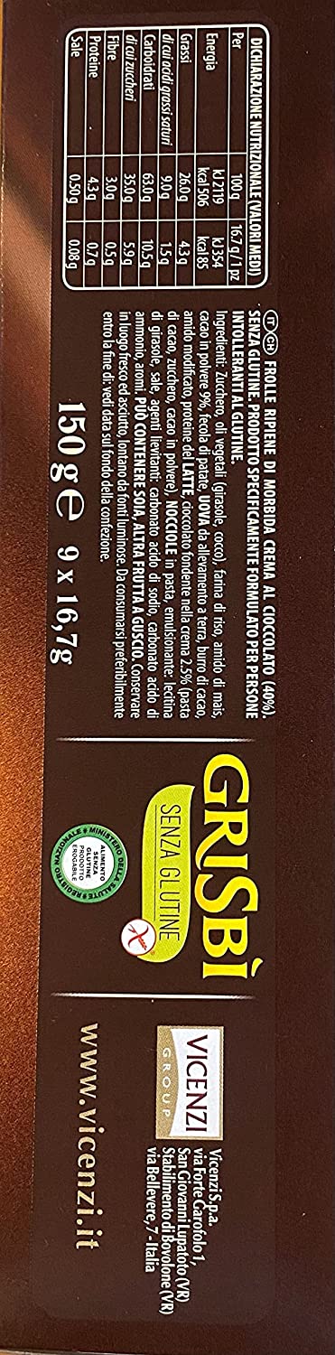 GRISBI chocolate cookies gluten-free