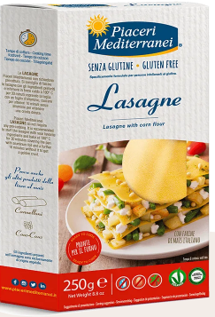 Lasagne gluten-free, lactose and egg-free