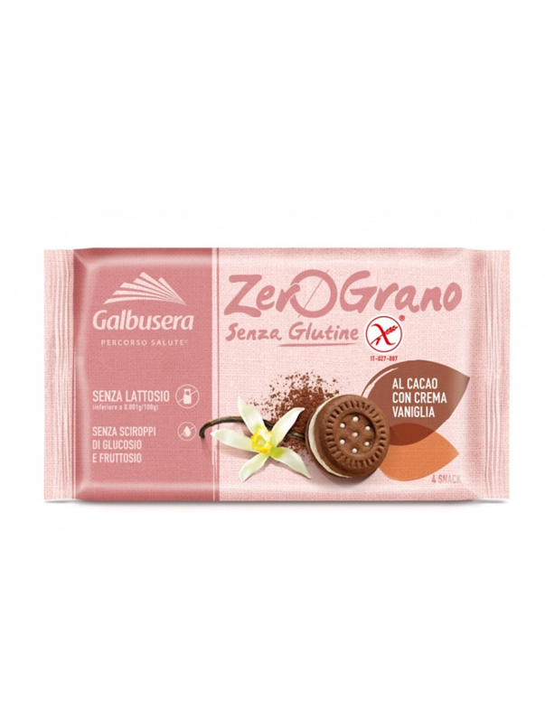 Galbusera biscuits with cacao and vanilla cream gluten and lactose-free