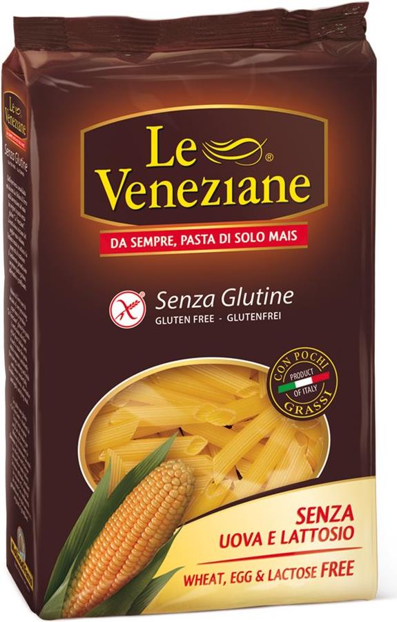 Le Veneziane penne rigate sans gluten, lactose, sans oeuf